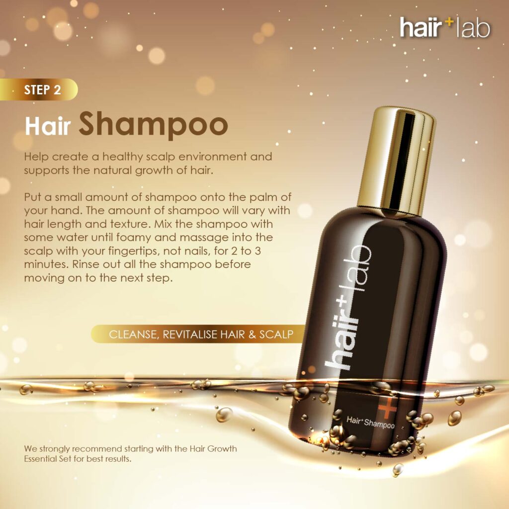 Hair shampoo direction