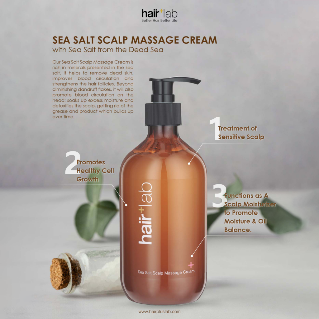 Sea salt scalp massage cream information