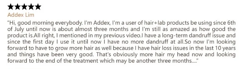 client testimonial